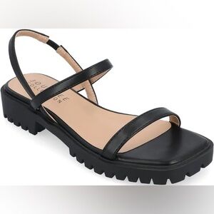 Journee Collection Women’s Nylah Black Slim Sandals